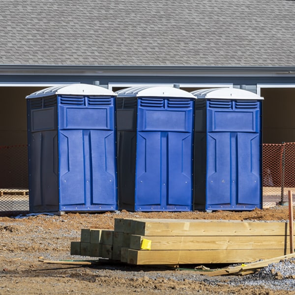 how often are the portable toilets cleaned and serviced during a rental period in Fort Wingate NM